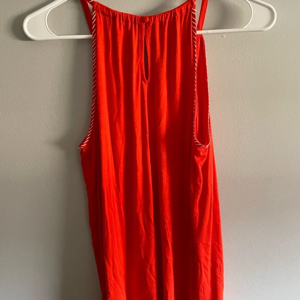 INC International Concepts Red Embellished Halter Camisole